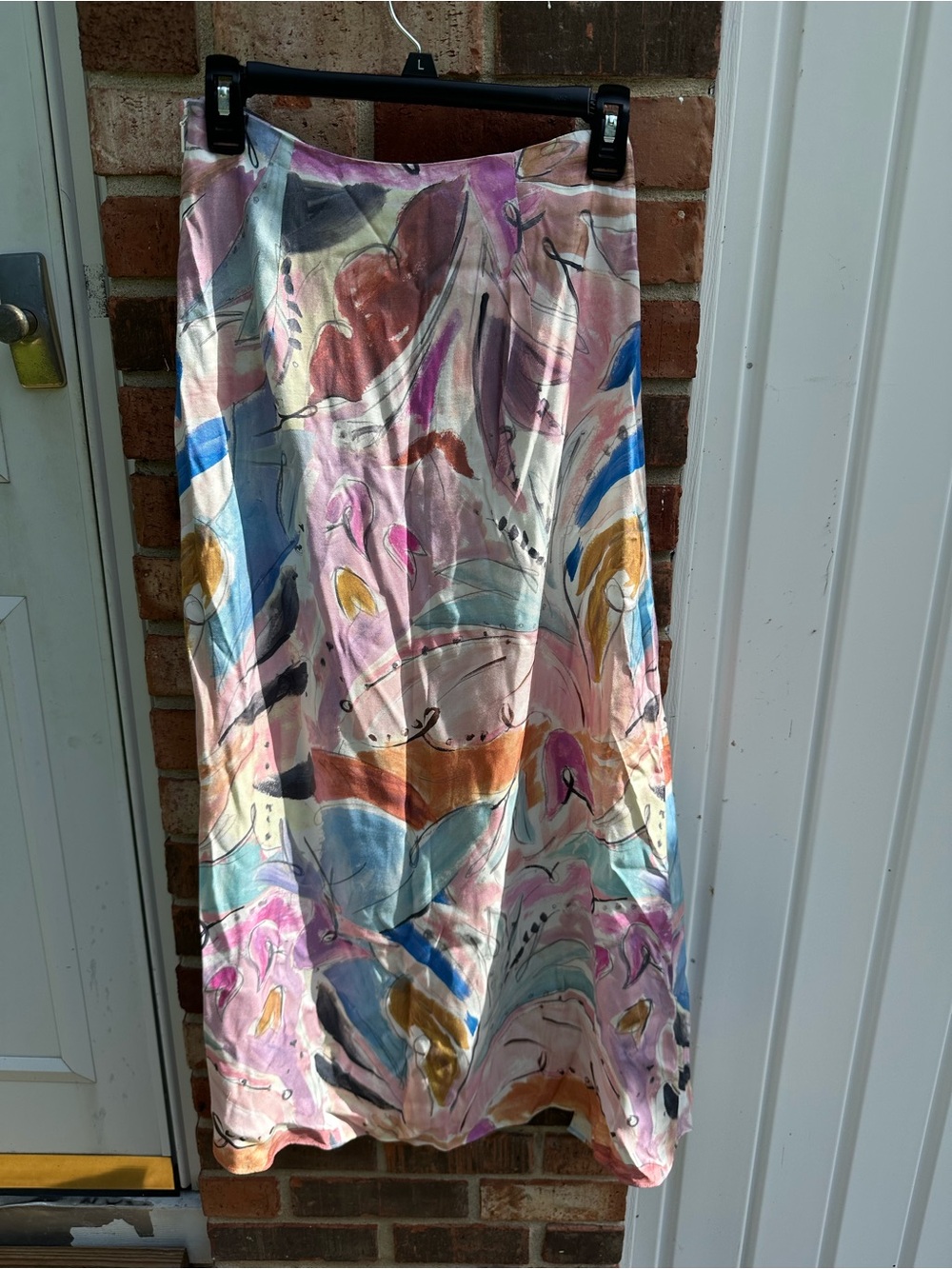 NWT Woman’s 1 Ted Baker London Kiylie Multicolor Abstract Floral Midi Skirt - Picture 2 of 11